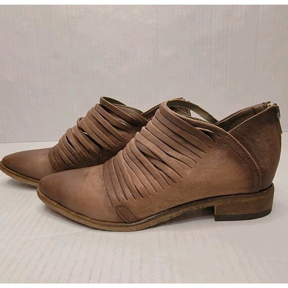 Free People Lost Valley Ankle Booties Size 39/9 Bohemian Festival Strappy Hippie - Picture 2 of 11